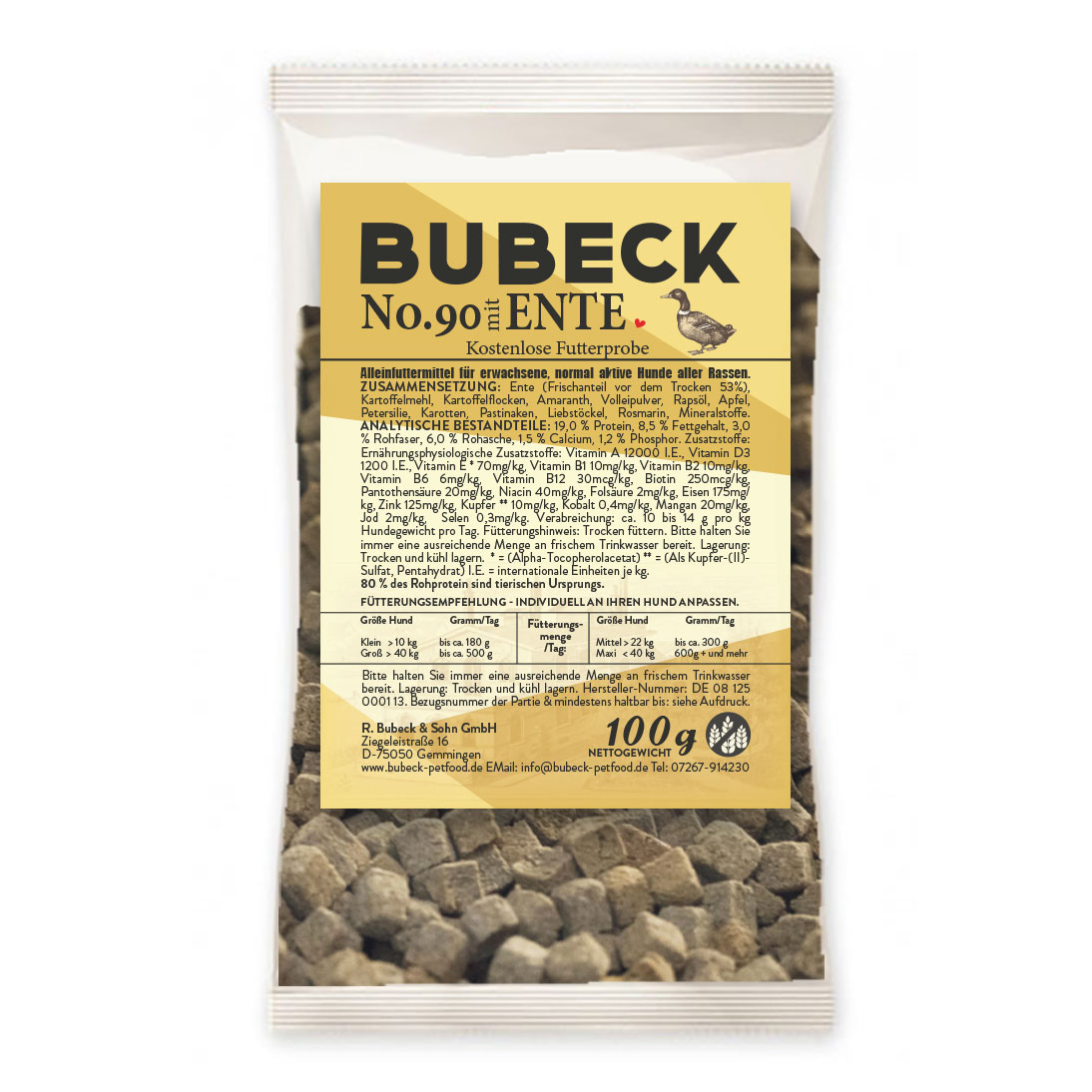 Bubeck No. 90 100g |Trockenfutter