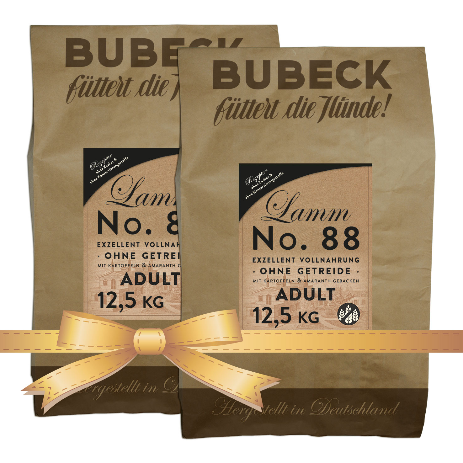 Bubeck Vorteilspack - Trockenfutter - No. 88 Lammfleisch - getreidefrei - 2 x 12,5 Kg