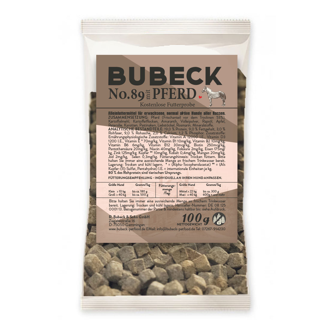 Bubeck No. 89 100g |Trockenfutter