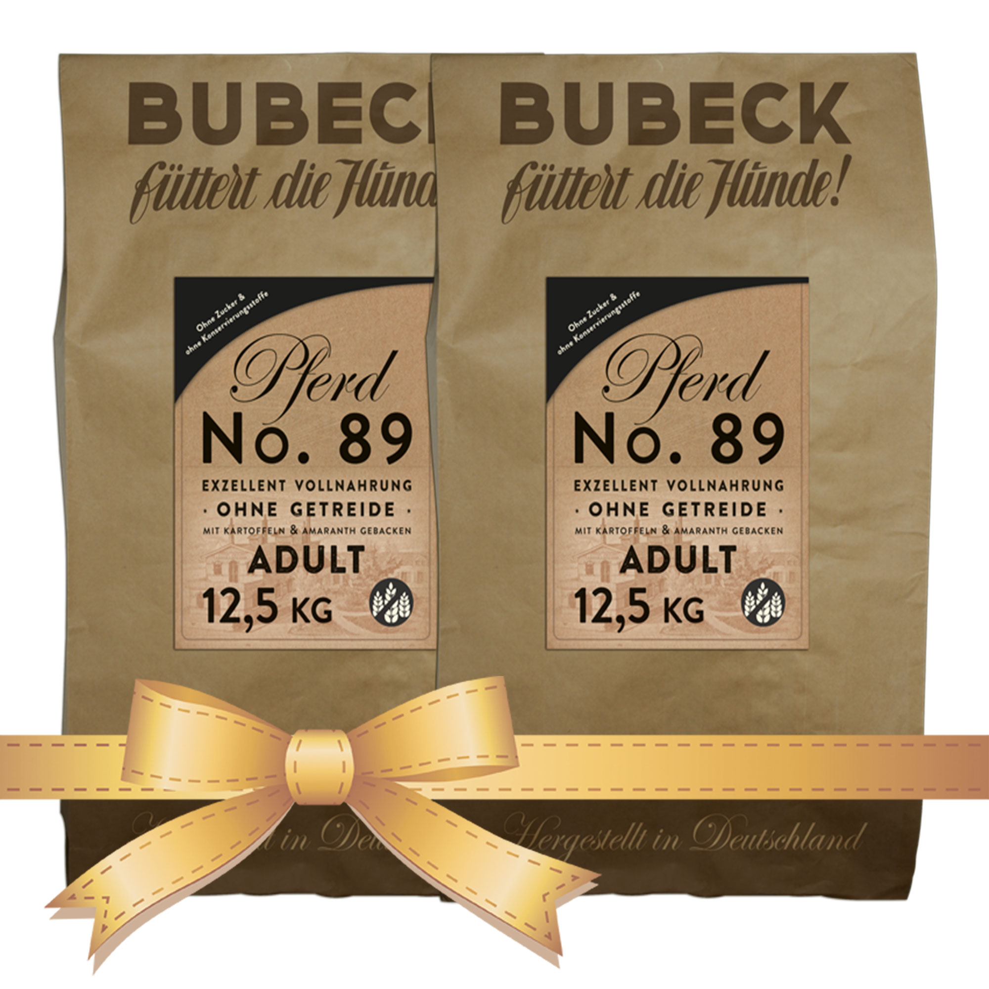 Bubeck - Vorteilspaket No. 89 Pferdefleisch 2 x 12,5kg - Trockenfutter - getreidefrei