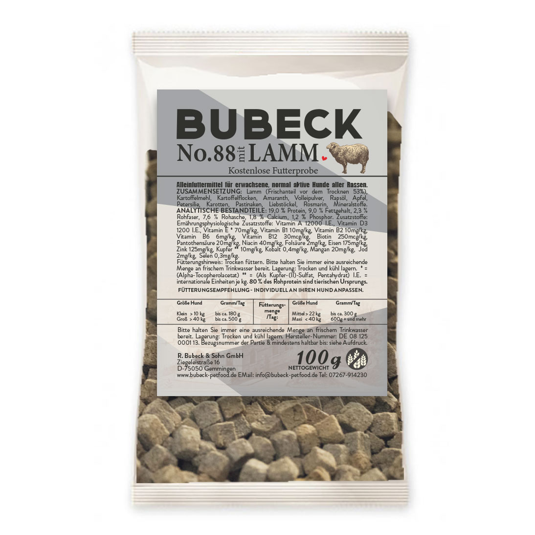 Bubeck No. 88 100g |Trockenfutter